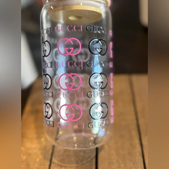 Glass Cup with Bamboo Top - Picture 2 of 3